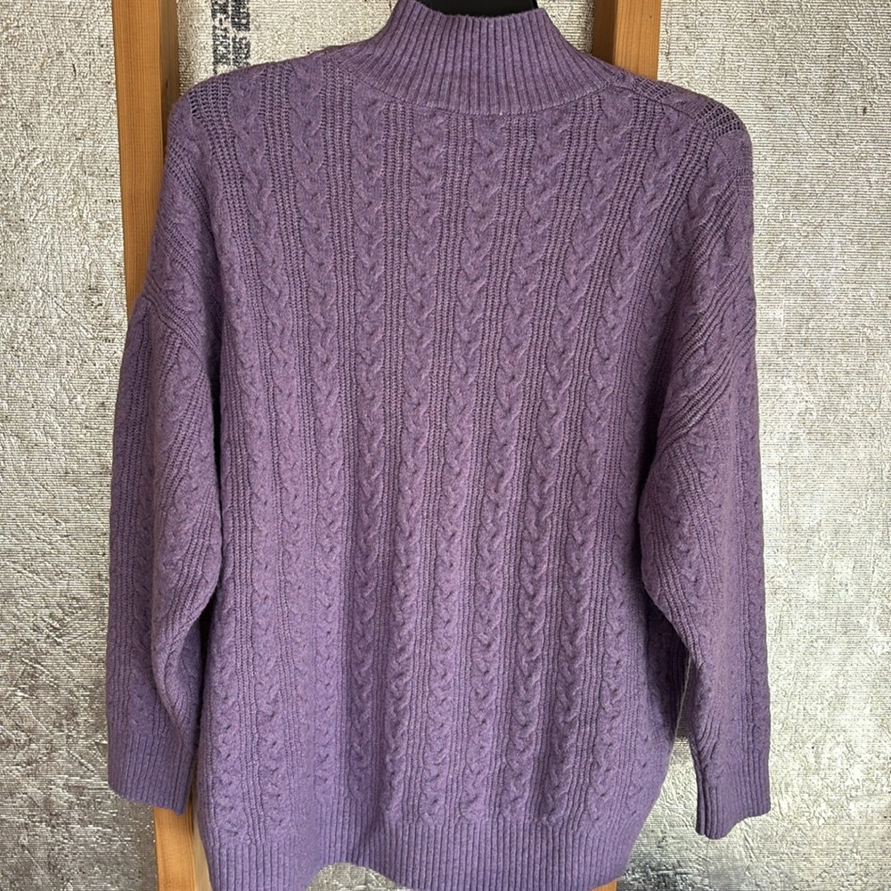 Cable Mock Neck Sweater - Picture 3 of 5